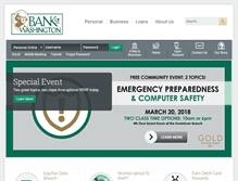 Tablet Screenshot of bankofwashington.com